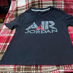 Jordan Kids Black and Red Graphic Tee